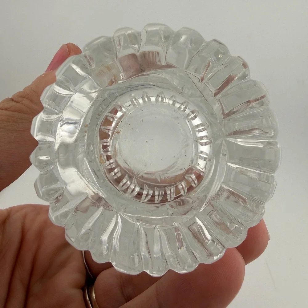 Clear Cut Crystal Starburst Flared Flower Vase